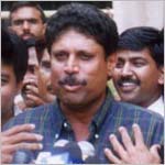 Kapil Dev after his meeting with the CBI