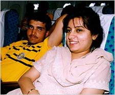 Sourav and Dona Ganguly