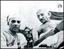 Nehru with Gandhiji