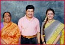 Dr Rajakumar with his wife Parvathamma and co-star, Jayapradha
