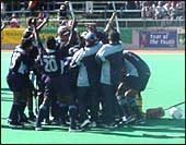 Indian team celebrates after wining the final