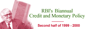 RBI Credit and Monetary Policy 1999-2000 -- Second half