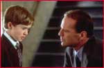 Haley Joel Osment and Bruce Willis in The Sixth Sense