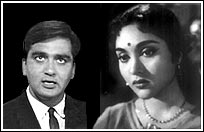 Sunil Dutt, Vyjayanthimala in Sadhana