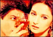 Shah Rukh and Madhuri in a still from Devdas