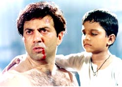 Sunny Deol with a child