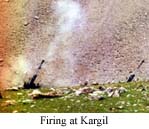 Firing at Kargil