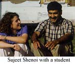 Sujeet Shenoi with a student