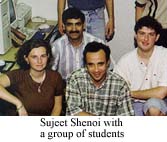 Sujeet Shenoi with a group of students