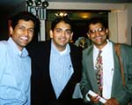 Raju Narisetti (extreme right), with Krishnan
Anantharaman of the WSJ (center)  and Alok Jha of Smart Money