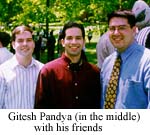 Gitesh Pandya(in the middle)with his friends