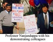 Professor G. Nanjundappa with his demonstrating
colleagues
