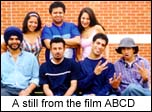 A still from the film ABCD