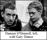 Damien O' Donnell, left with Gary Damer