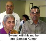 Swami, with his mother and Sampath Kumar