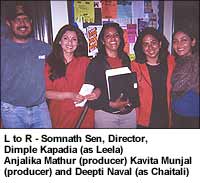 L to R - Somnath Sen,Director, Dimple Kapadia (as Leela) Anjalika Mathur (producer) Kavita Munjal (producer) and Deepti Naval (as Chaitali)