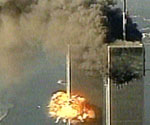 The second explosion at the WTC
