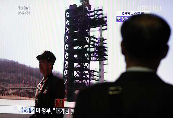 IMAGES: North Korea rocket launch FAILS