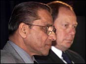 ICC chief Dalmiya with David Richards