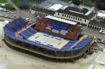 The Bondi Beach volleyball stadium